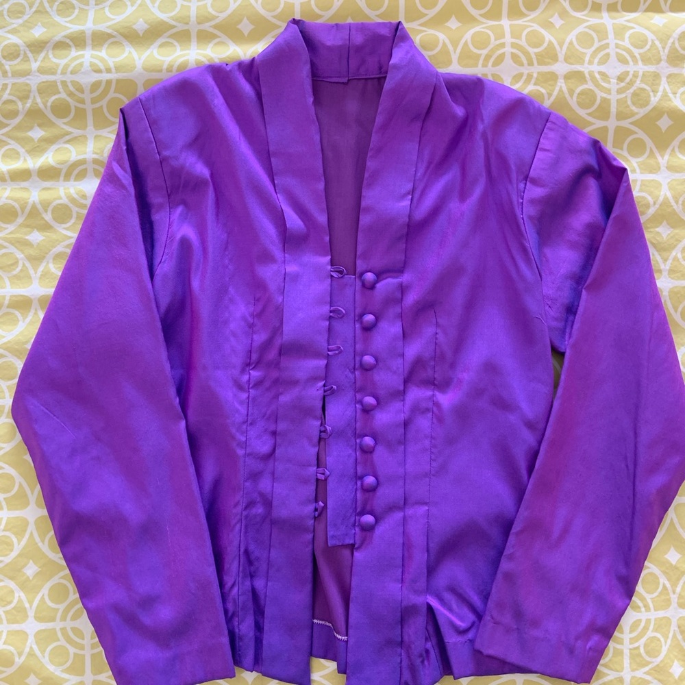 Handmade silk jacket - Picture 2 of 5